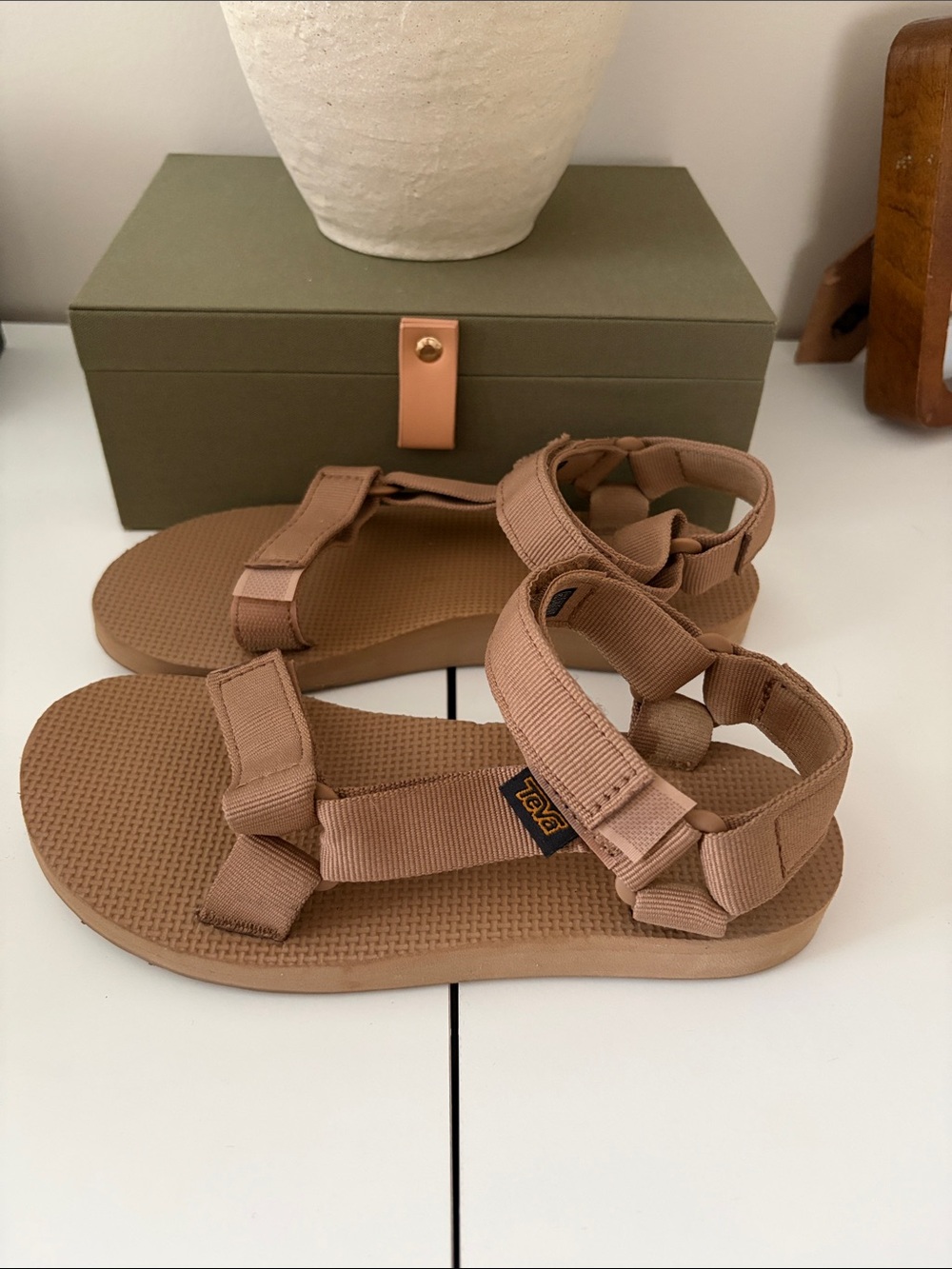Teva Women's Brown Adjustable Webbing Sandals